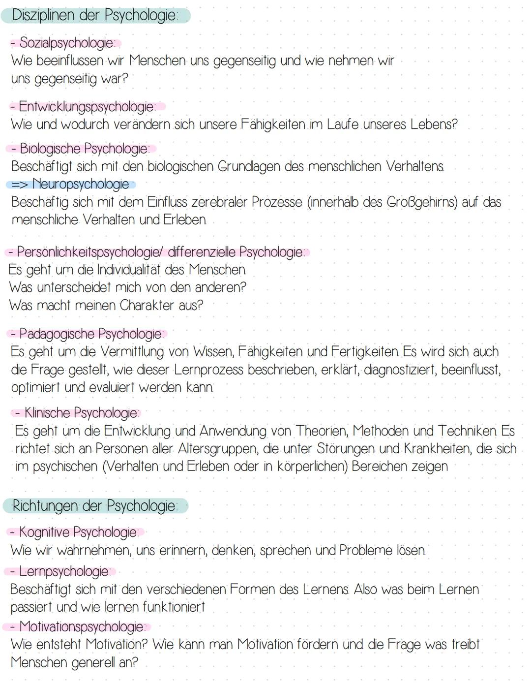  Pädagogik:
Die Pädagogik beschäftigt
sich mit der
Psychologie/ Pädagogik Klassenarbeit L
Soziologie:
Die Soziologie
möchte soziales,
also a