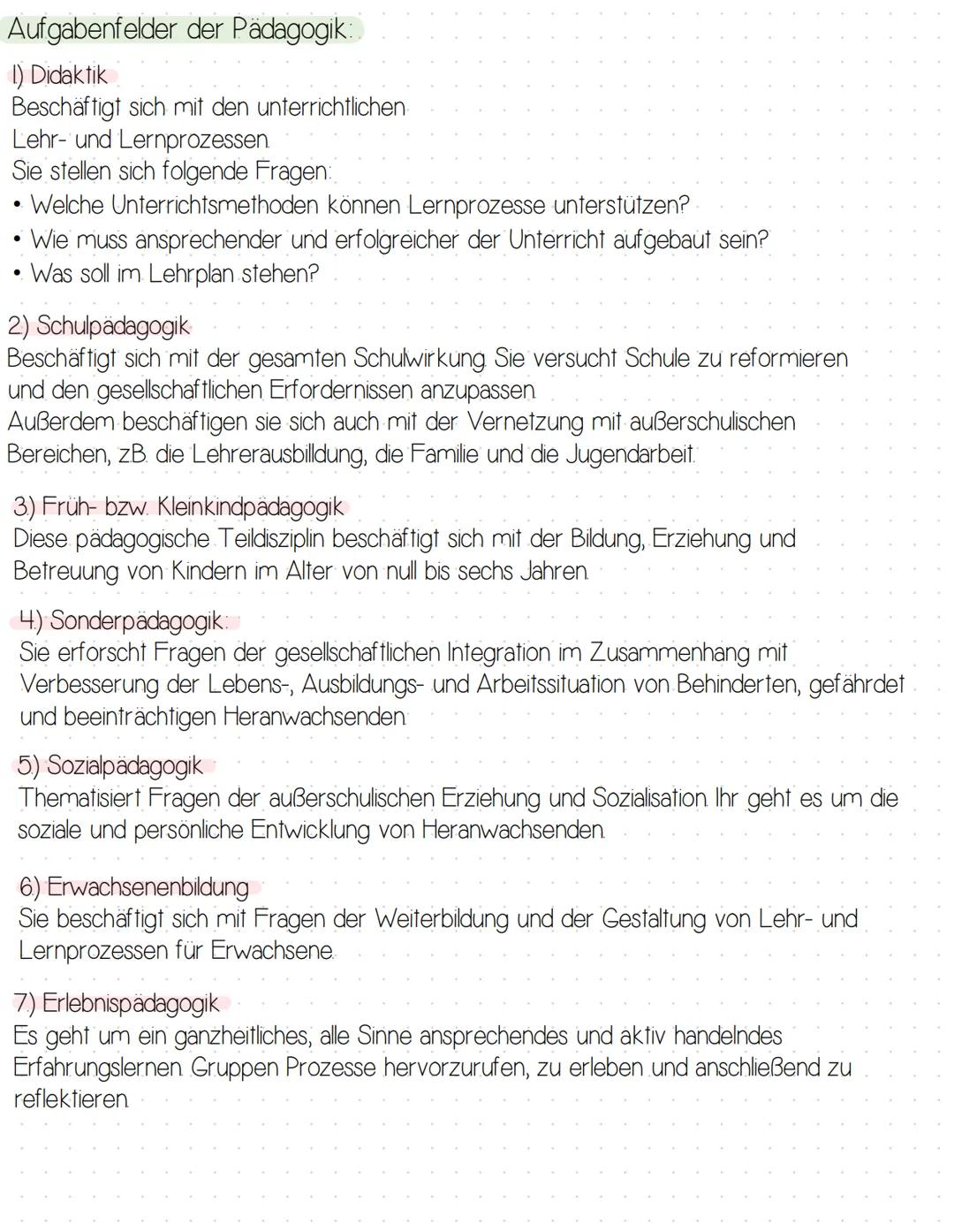  Pädagogik:
Die Pädagogik beschäftigt
sich mit der
Psychologie/ Pädagogik Klassenarbeit L
Soziologie:
Die Soziologie
möchte soziales,
also a