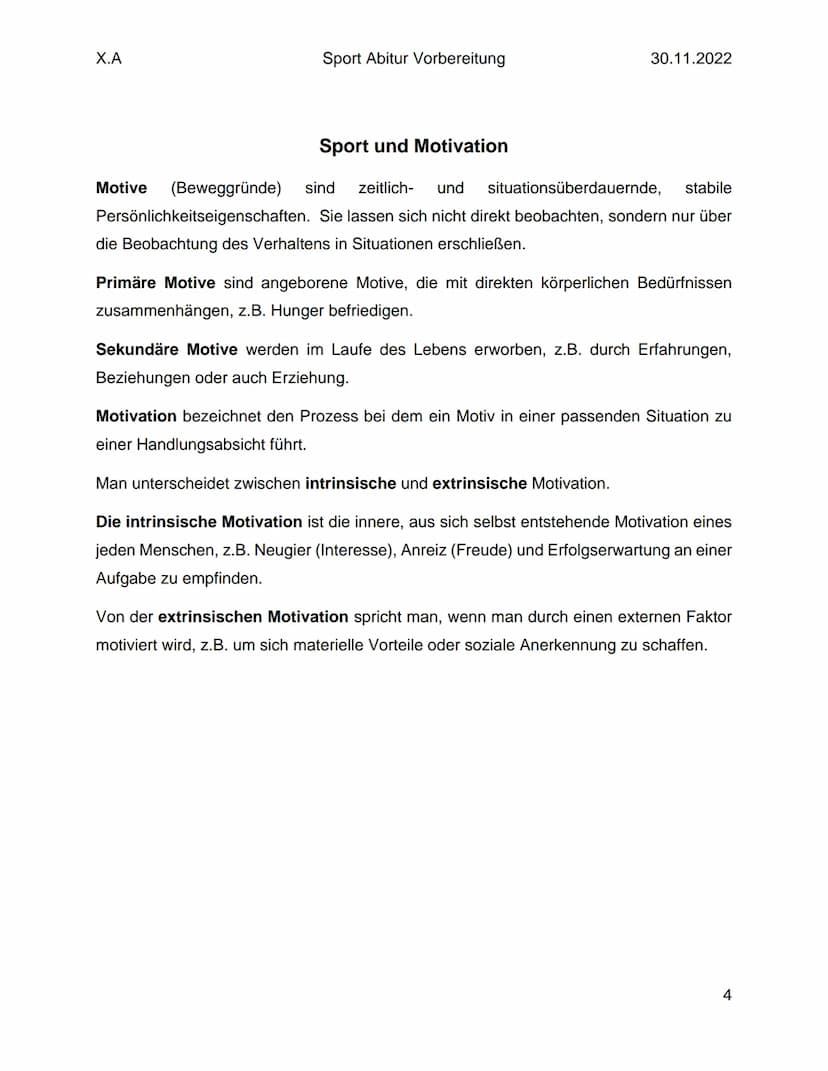 X.A
Sport Abitur Vorbereitung
Lernmodell
30.11.2022
Der Begriff des Lernens bezieht sich auf viele Bereich des menschlichen Handelns. Der
Le