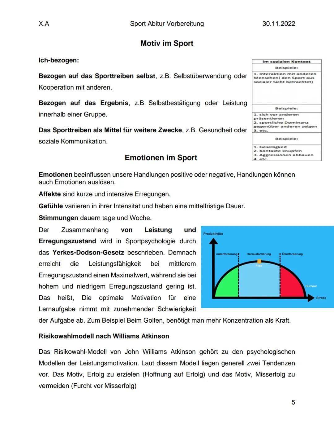 X.A
Sport Abitur Vorbereitung
Lernmodell
30.11.2022
Der Begriff des Lernens bezieht sich auf viele Bereich des menschlichen Handelns. Der
Le