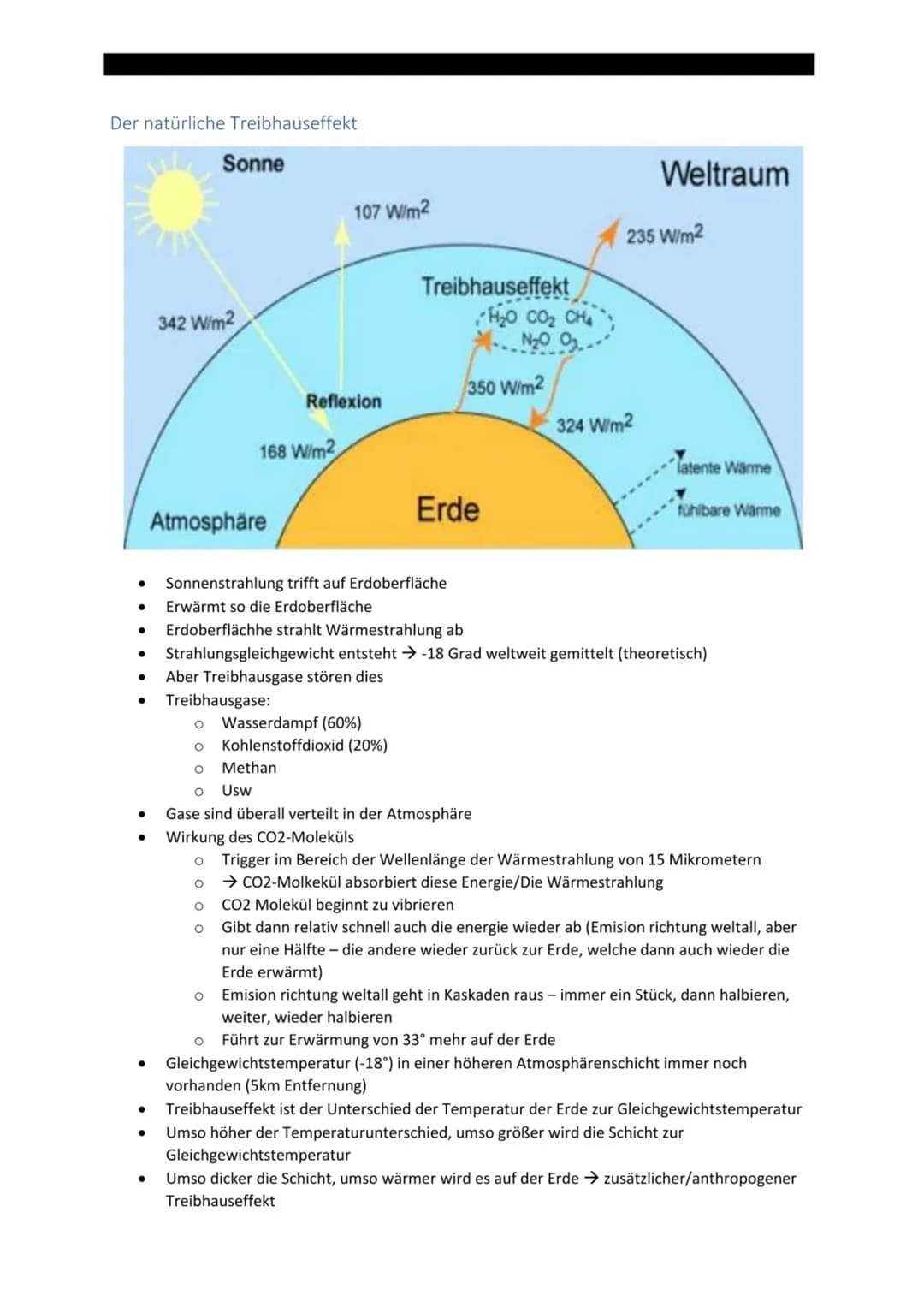 10.01.2021 Lernbereich 2: Atmosphärische Prozesse Der Strahlenhaushalt der Erde
Atmosphäre:
einfallende
kurzwellige Strahlung
Welt-Do
raum
A