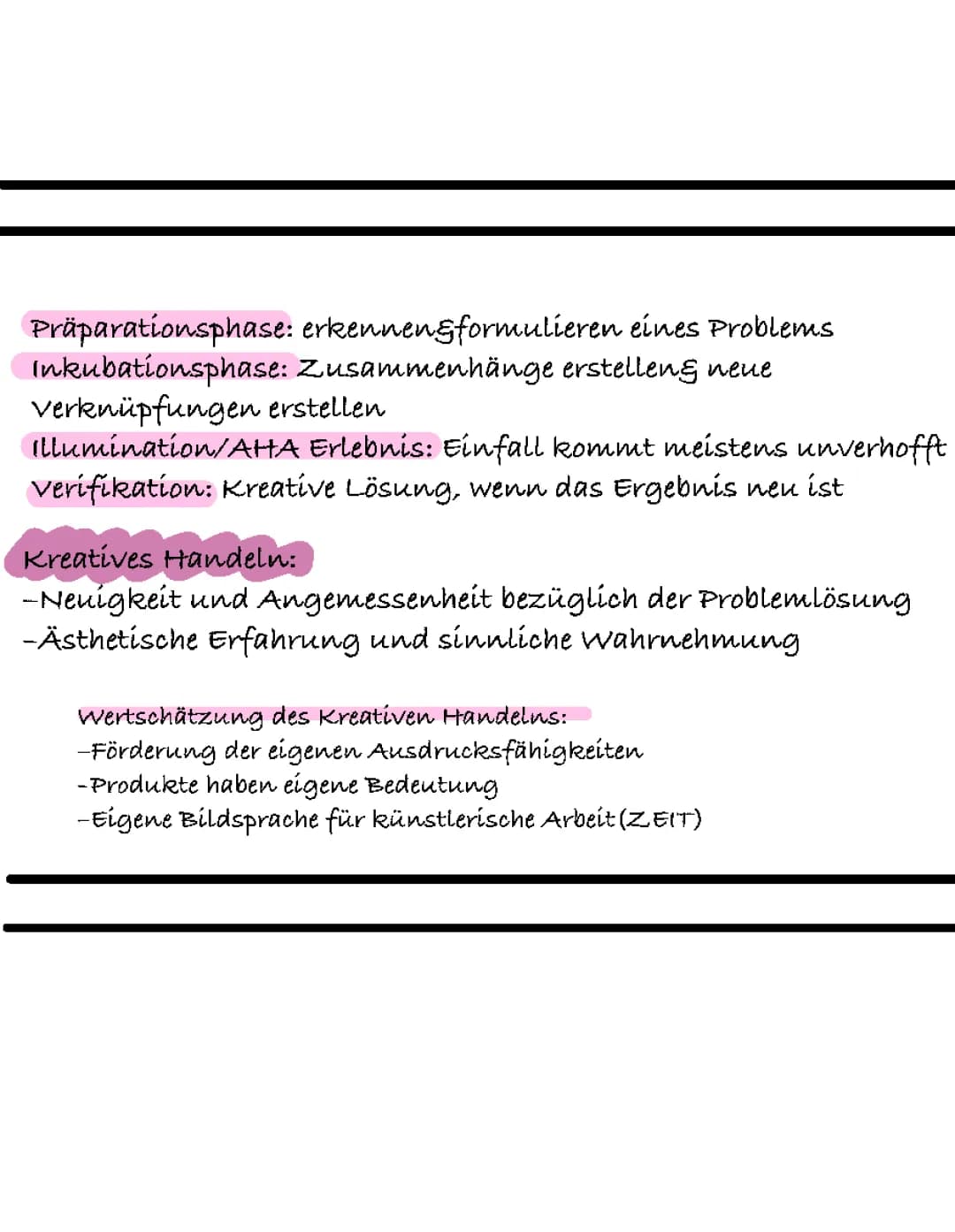 Zusammenfassung Kreativität 
