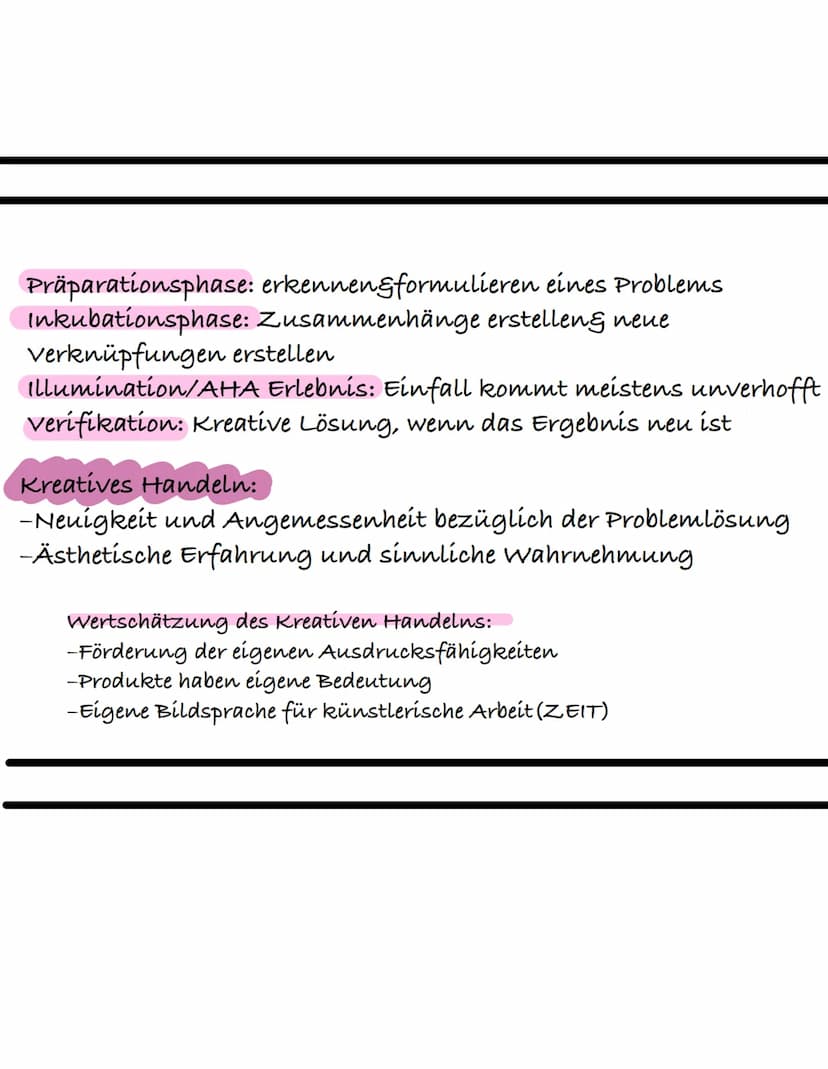 Kreativitätshemmende Faktoren:
-Pessimismus, fehlendes Selbstvertrauen
und Mutlosigkeit
-Angst vor Neuem und Vorurteile
-Komformes Denken
Kr
