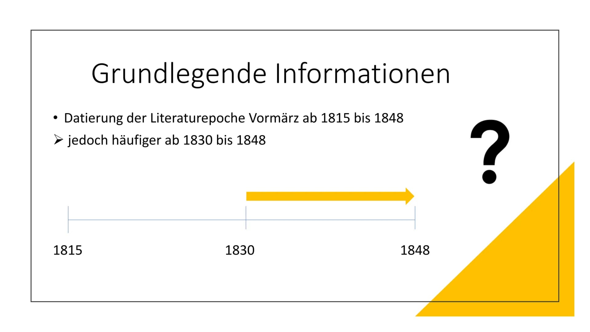 21-
VORMÄRZ „. Die Geschichte ist der Fortschritt im Bewusstsein der Freiheit.
- Georg Wilhelm Friedrich Hegel Gliederung
Grundlegende Infor