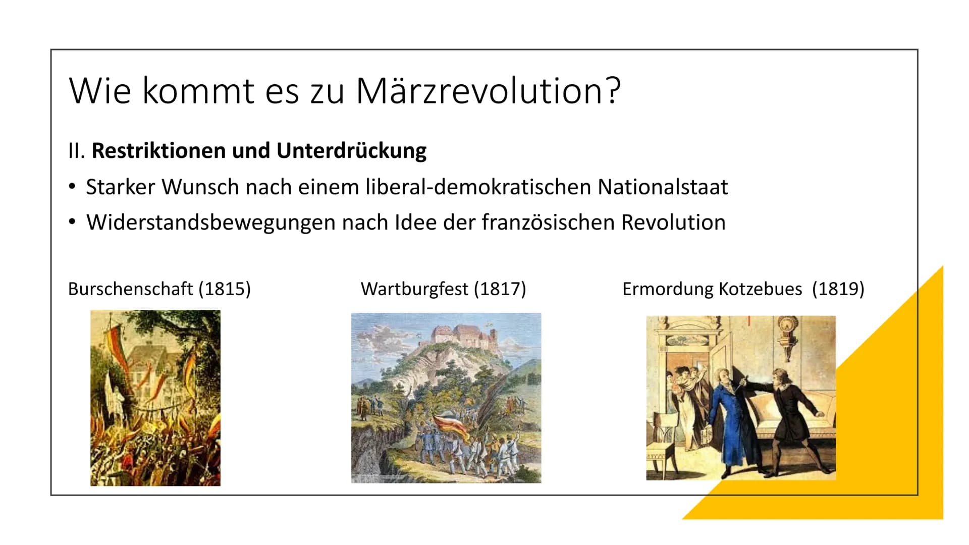 21-
VORMÄRZ „. Die Geschichte ist der Fortschritt im Bewusstsein der Freiheit.
- Georg Wilhelm Friedrich Hegel Gliederung
Grundlegende Infor