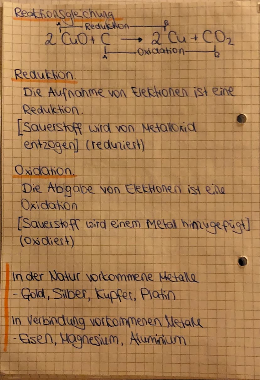 metalle
Eigenschaften -gut verformbar
Erze
17/06/24
leitet elektrischen Strom
- gute Wärmeleiter
- glanzend
MetallOxide
- natürlich vorkomme