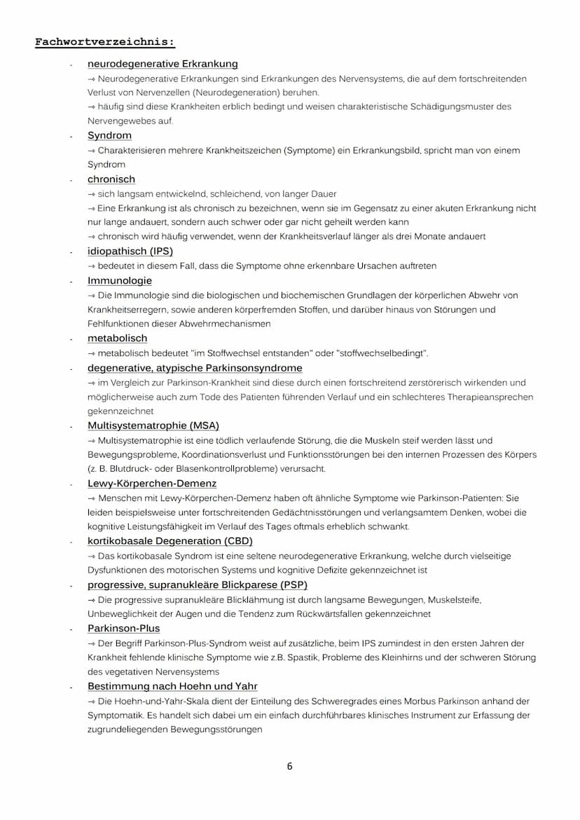 Definition:
neurologische Erkrankung
→ umgangssprachlich „Schüttellähmung"
nach dem englischen Arzt Dr. James Parkinson benannt
→ 1817 erstm