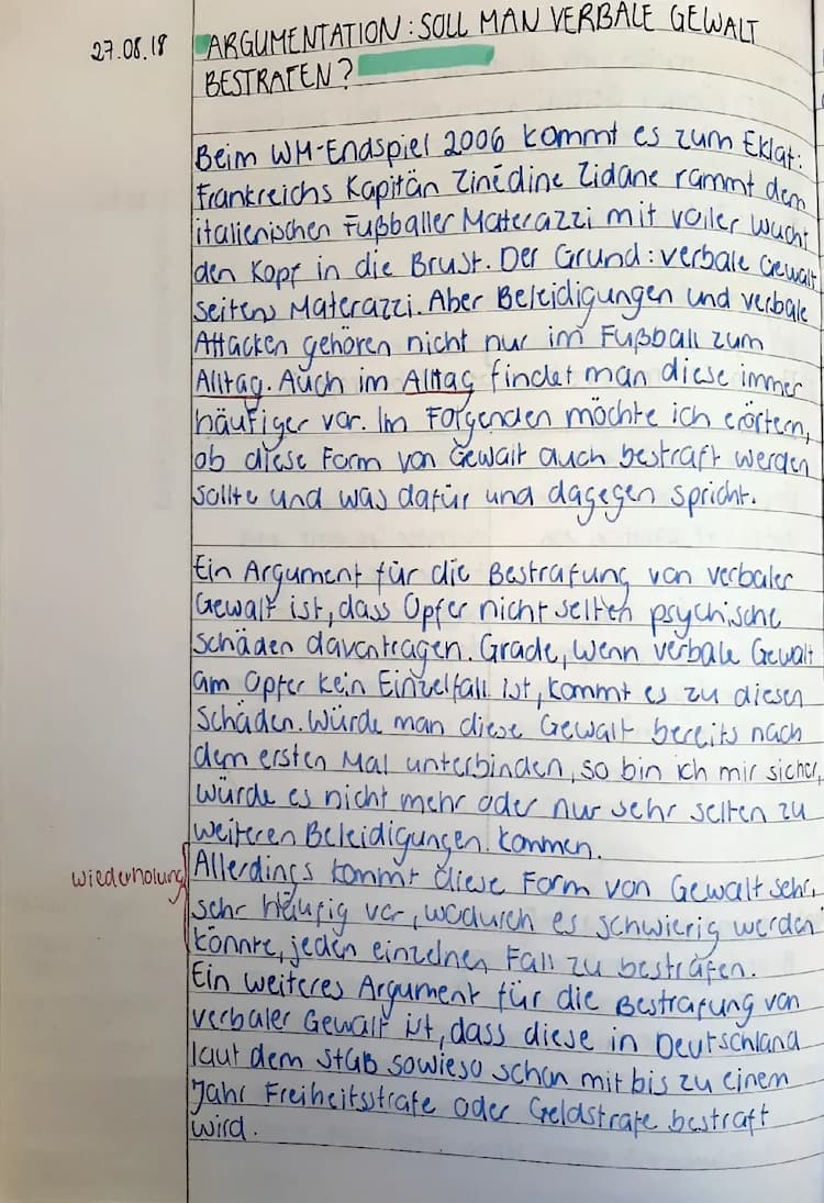 Know Erörterung × Soll man verbale Gewalt bestrafen? thumbnail