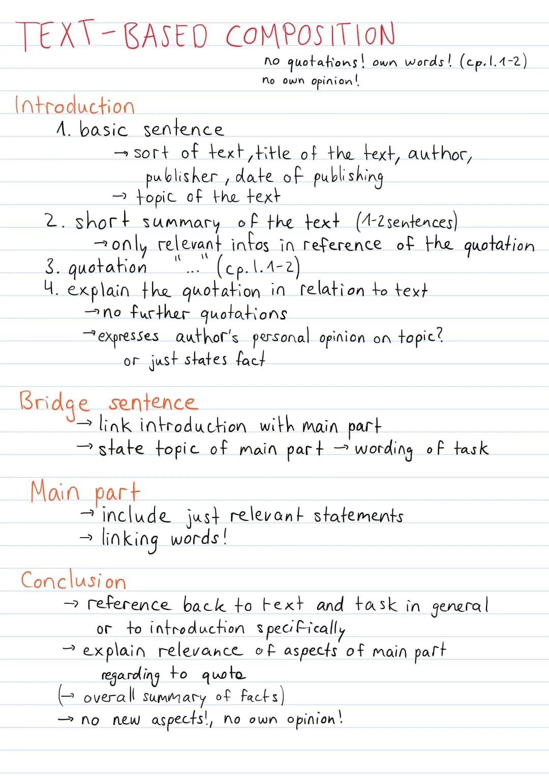 LESEVERSTEHEN
1. read text quickly gain overview of topic and content
2. read statements carefully, read text again in detail,
watch out for
