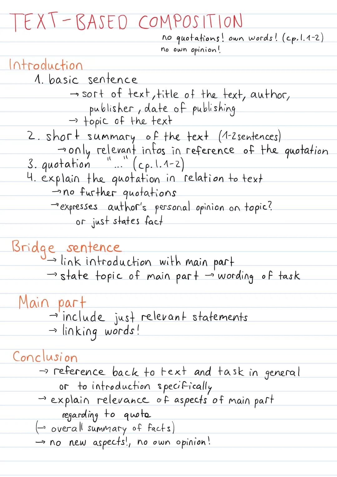 LESEVERSTEHEN
1. read text quickly gain overview of topic and content
2. read statements carefully, read text again in detail,
watch out for