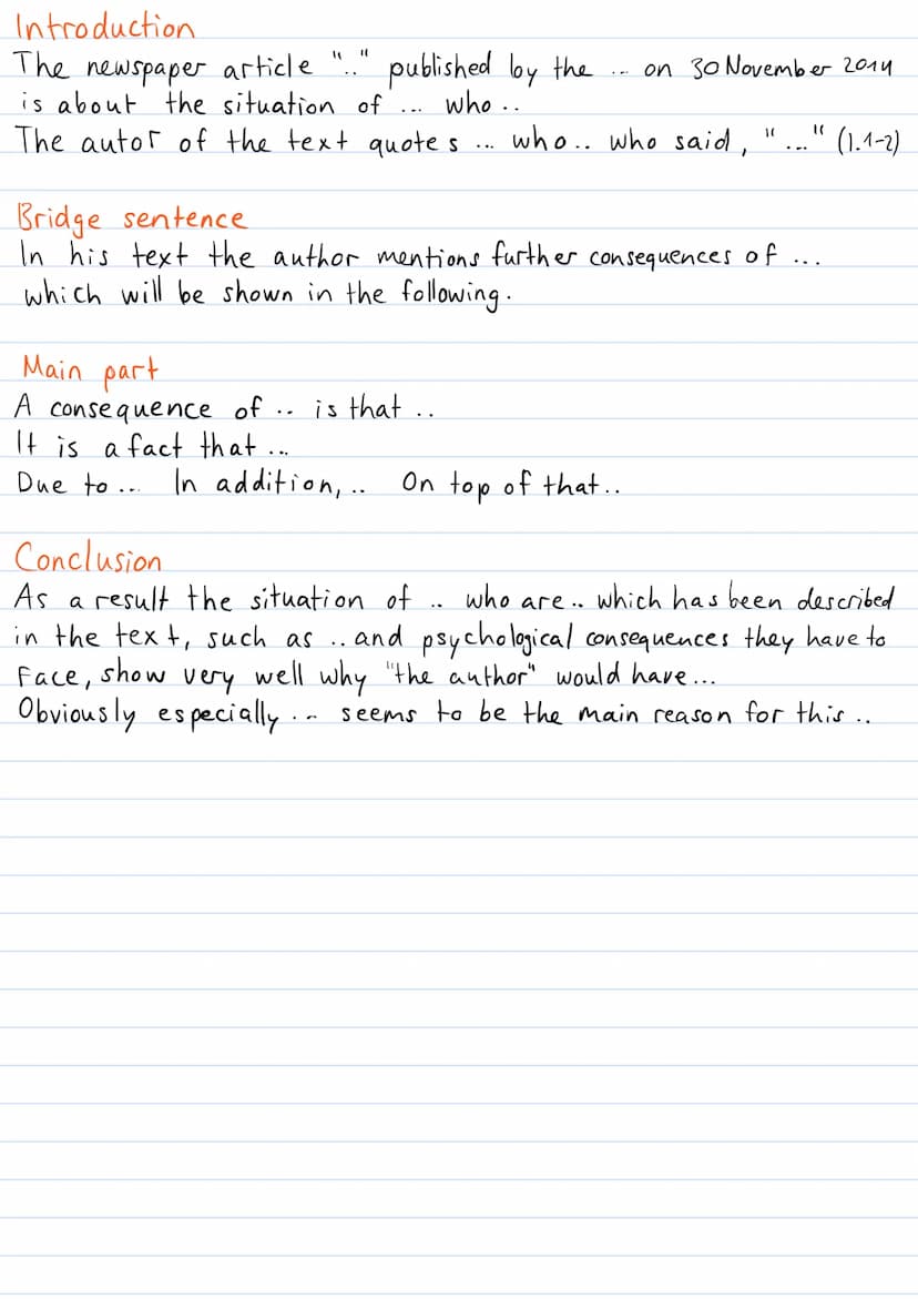 LESEVERSTEHEN
1. read text quickly gain overview of topic and content
2. read statements carefully, read text again in detail,
watch out for