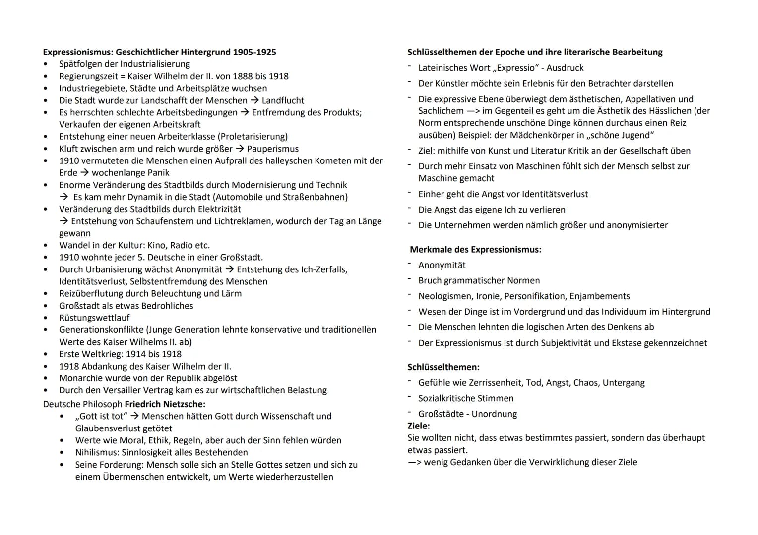 Q3.2 Epochenumbruch 19./20. Jhd. - literarische Moderne im frühen 20 Jhd.
Texte der literarischen Moderne
Epik
●
●
●
●
→ Die Figuren haben m
