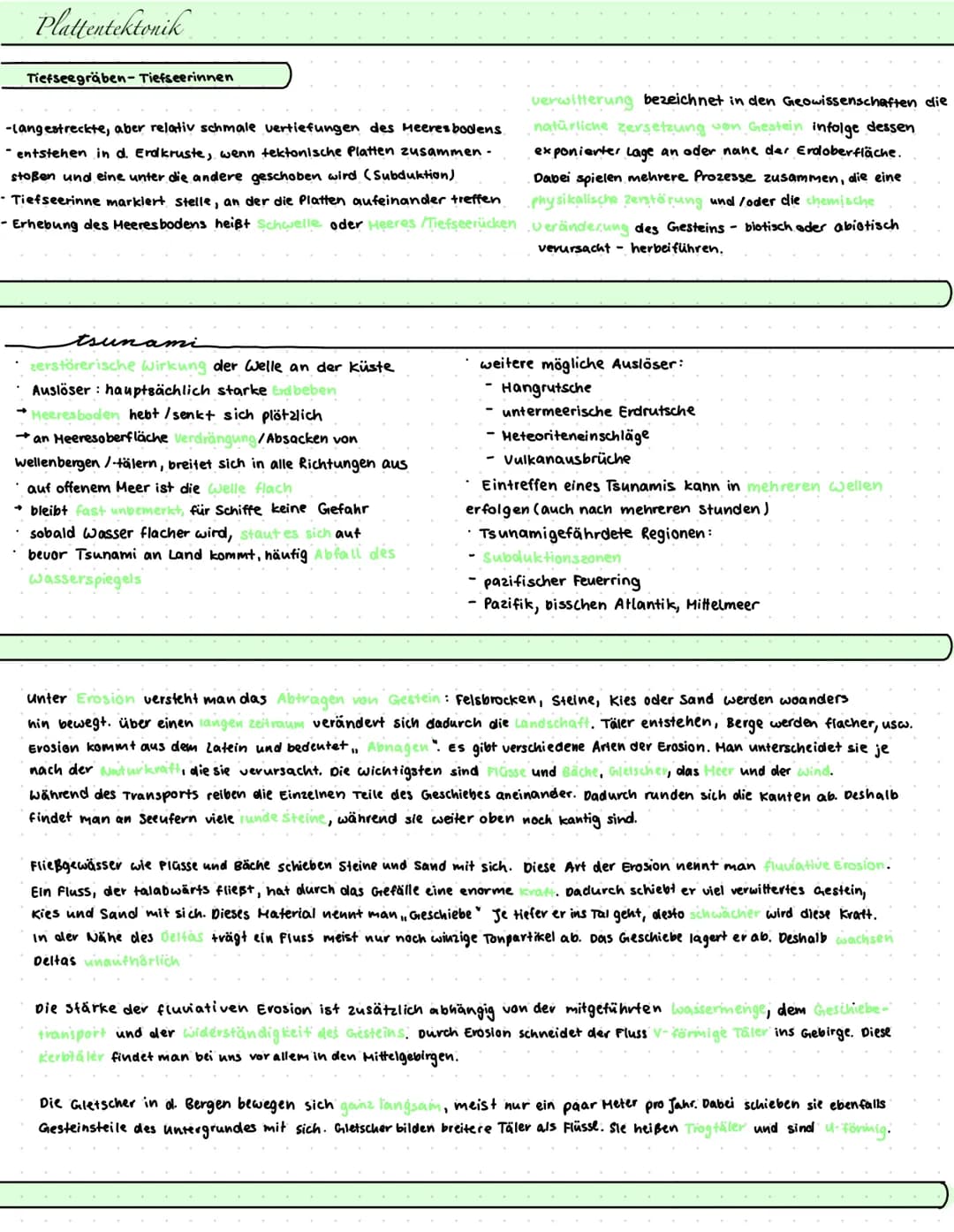 W-
MU
SW
S
Erdkunde Plattentektonik
Definition:
Grundlagentheorie zur Erklärung von Vorgängen in der Erdkruste und im obersten Erdmantel (En