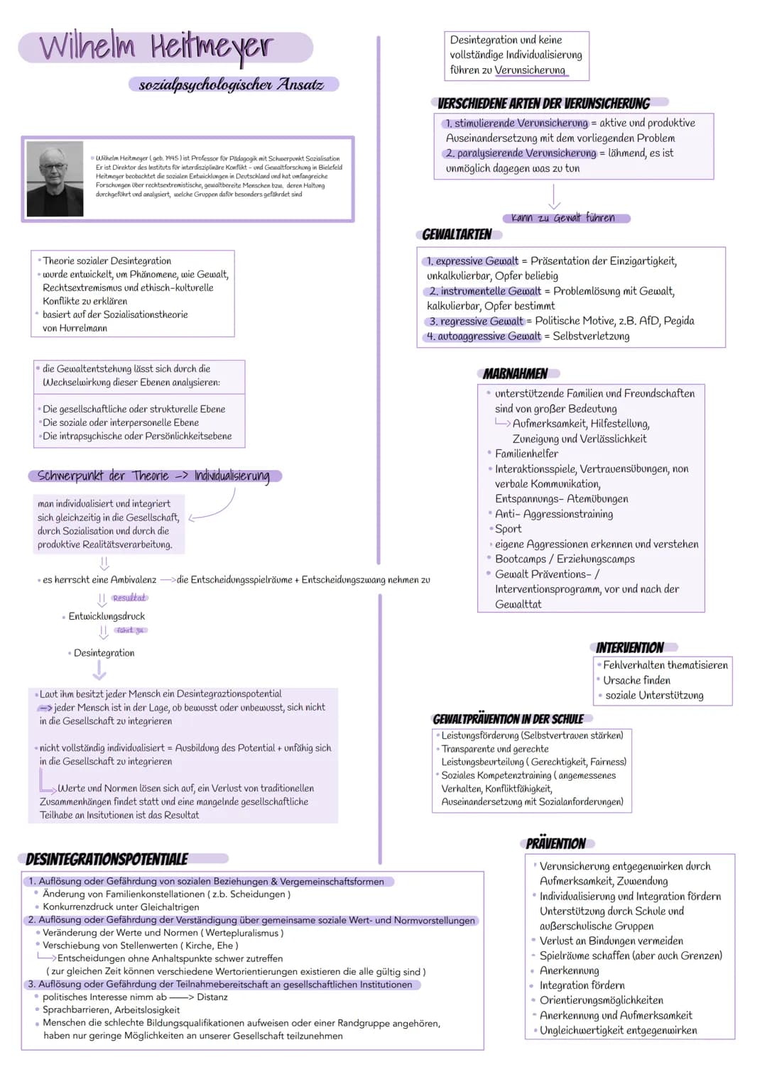 Wilhelm Heitmeyer
sozialpsychologischer Ansatz
• Wilhelm Heitmeyer (geb. 1945) ist Professor für Pädagogik mit Schwerpunkt Sozialisation
Er 