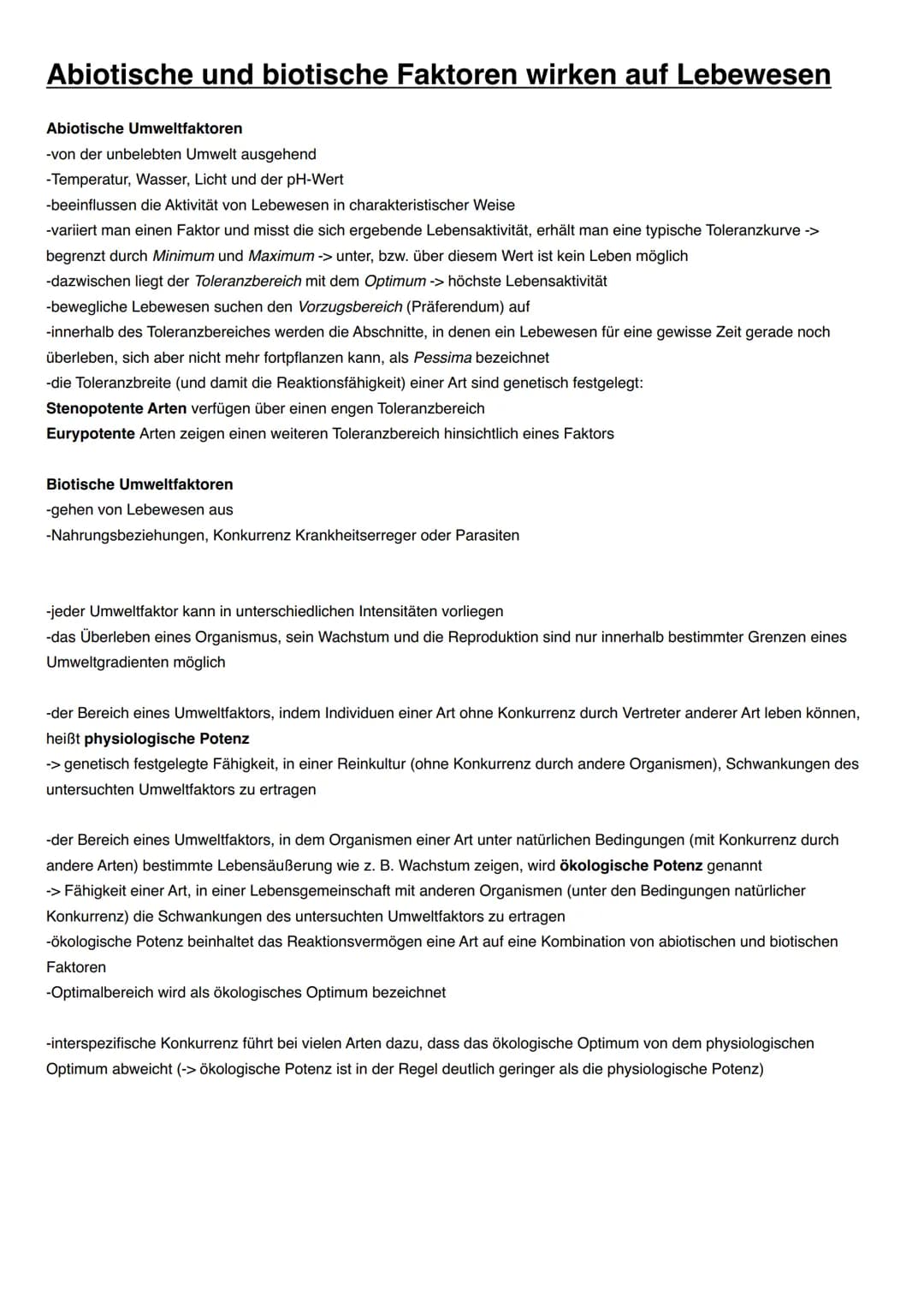 ÖKOLOGIE Übersicht
Autoökologie:
-einzelner Organismus und die Wechselwirkung zwischen ihm und der Umwelt
-auf Organismen wirken unterschied