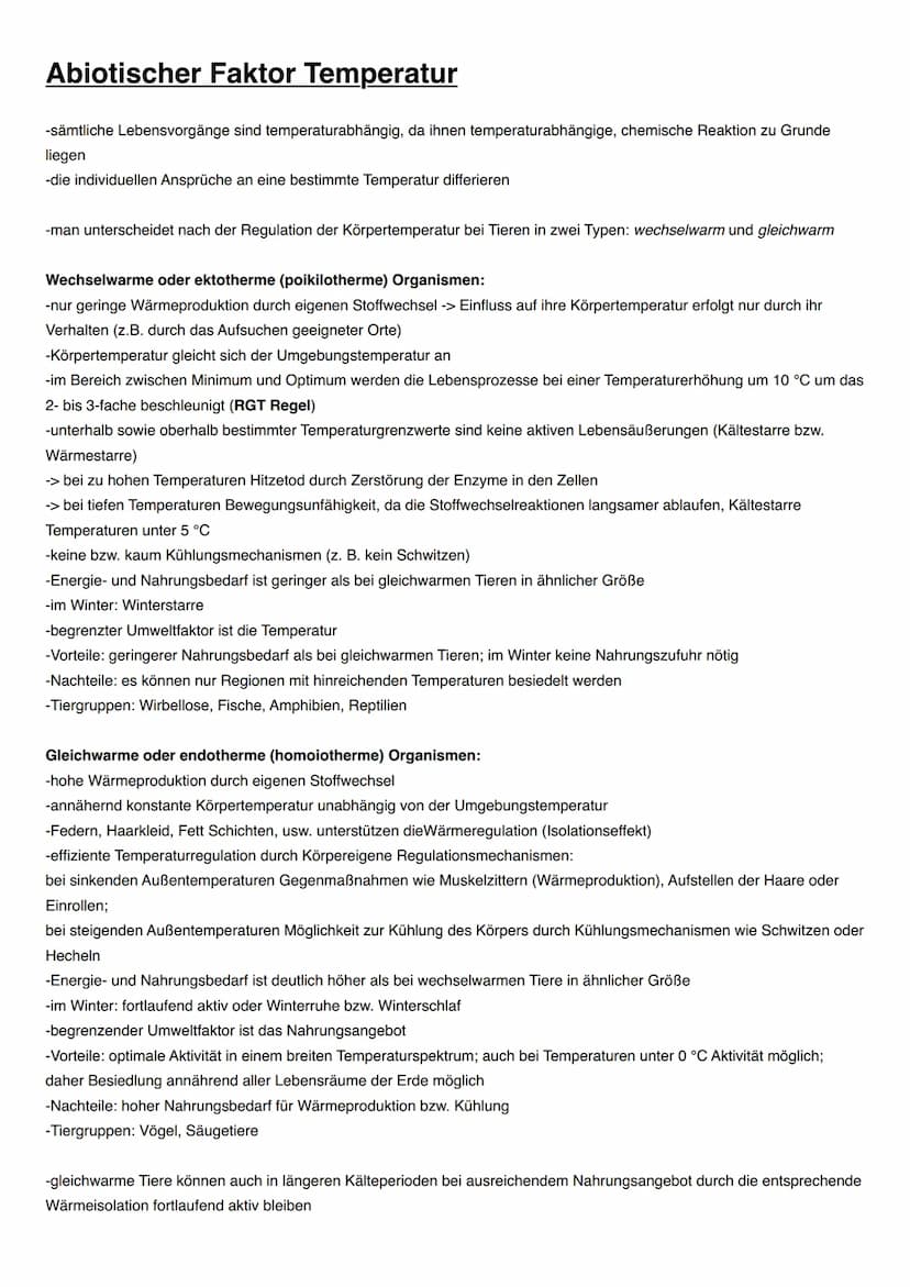 ÖKOLOGIE Übersicht
Autoökologie:
-einzelner Organismus und die Wechselwirkung zwischen ihm und der Umwelt
-auf Organismen wirken unterschied