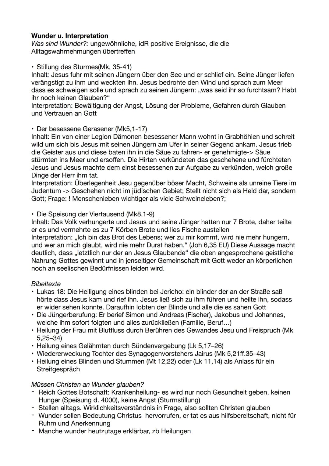 Inhaltsverzeichnis
Jesus Christus
1.1) Jesu Wirken
Lebensweg (Steckbrief)
Nachfolge
Wunder u. Wirkungen u. Interpretation
Gleichnisse ,,Das 