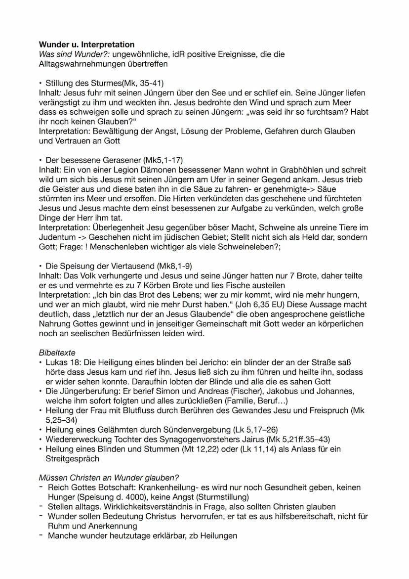 Inhaltsverzeichnis
Jesus Christus
1.1) Jesu Wirken
Lebensweg (Steckbrief)
Nachfolge
Wunder u. Wirkungen u. Interpretation
Gleichnisse ,,Das 