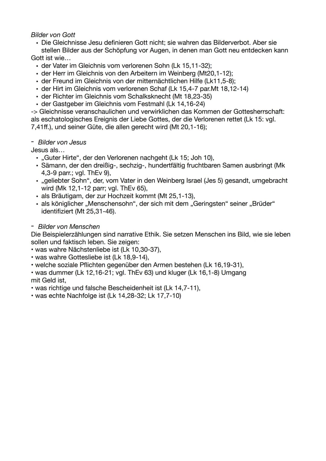 Inhaltsverzeichnis
Jesus Christus
1.1) Jesu Wirken
Lebensweg (Steckbrief)
Nachfolge
Wunder u. Wirkungen u. Interpretation
Gleichnisse ,,Das 