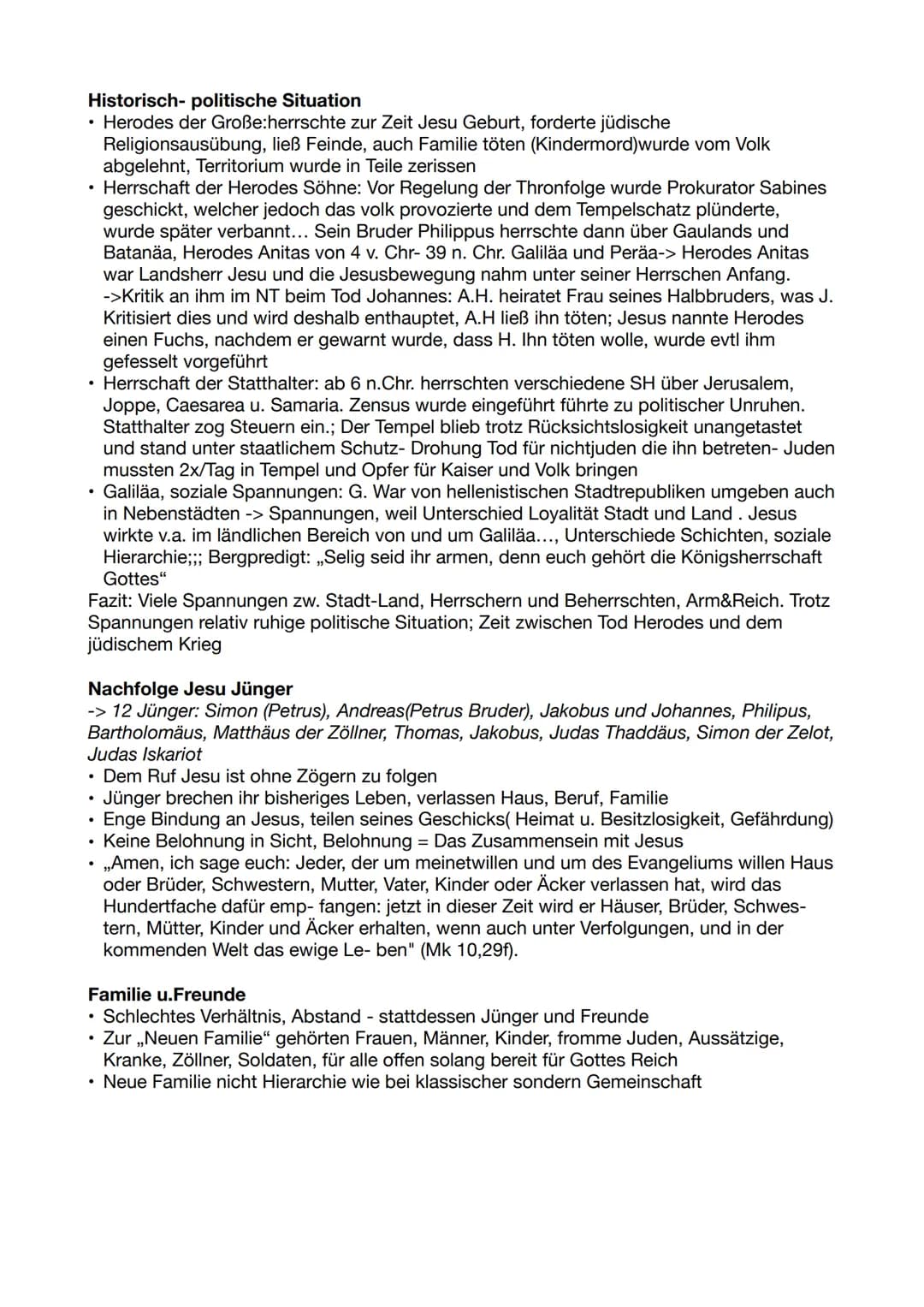 Inhaltsverzeichnis
Jesus Christus
1.1) Jesu Wirken
Lebensweg (Steckbrief)
Nachfolge
Wunder u. Wirkungen u. Interpretation
Gleichnisse ,,Das 