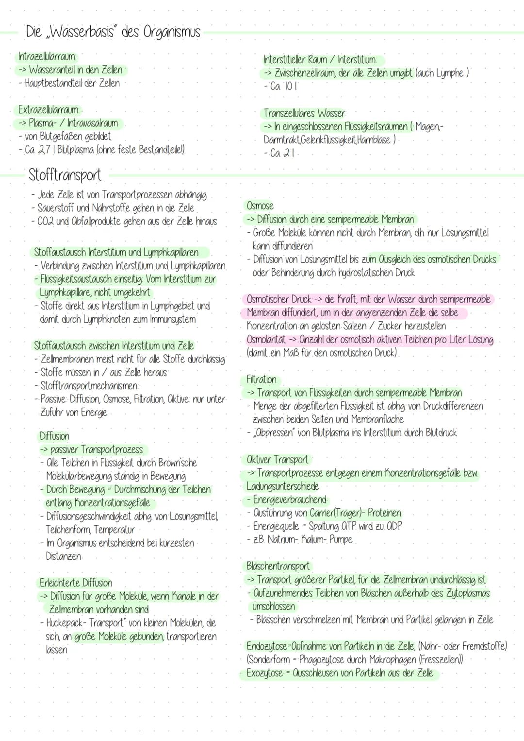 Grundlagen der Biologie
Die Zelle
→→ Kleinste Einheit des Körper mit allen Merkmalen des Lebens Formen
Eigenschaften
-> Stoffwechsel
→> Wach