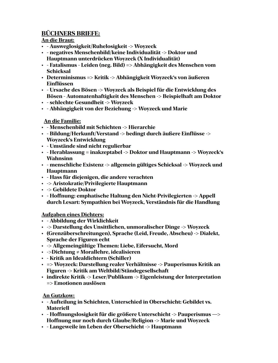 Themen:
Woyzeck
.
Sachtextanalyse
Woyzeck: Zusammenfassung
Charaktere
Idealismus/ Materialismus/ Realismus
Sprache (Dialekte, Fachsprache...
