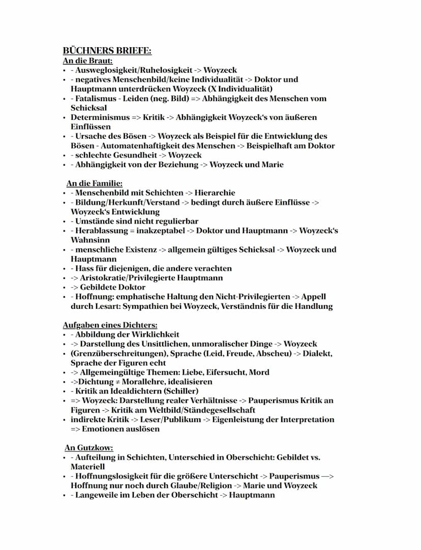 Themen:
Woyzeck
.
Sachtextanalyse
Woyzeck: Zusammenfassung
Charaktere
Idealismus/ Materialismus/ Realismus
Sprache (Dialekte, Fachsprache...