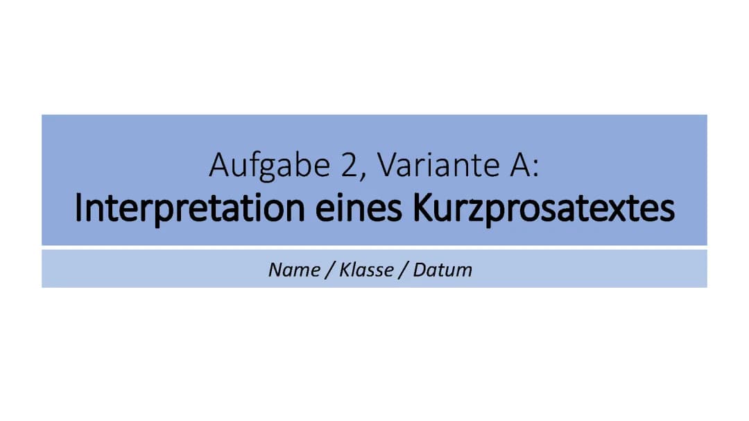 Spuk in Genf: Kurzgeschichte & ihre Analyse für die Klassen 9-11