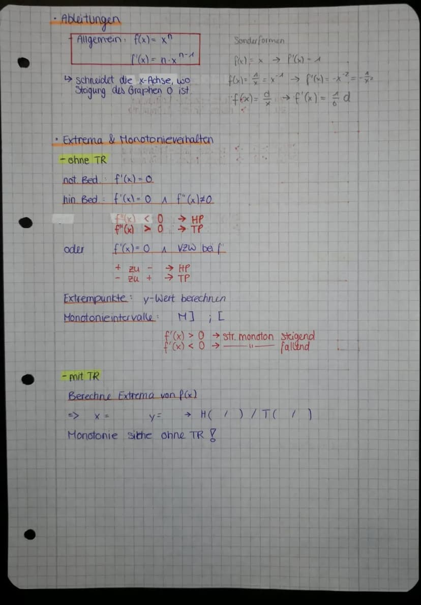 Klasse 12 Mathe LK-Klausur Nr. 1)
- Kurvendiskussion einer ganzrationalen Funktion
.
• Symmetrie
-ohne TR
• Punktsymmetrisch (zum Ursprung) 