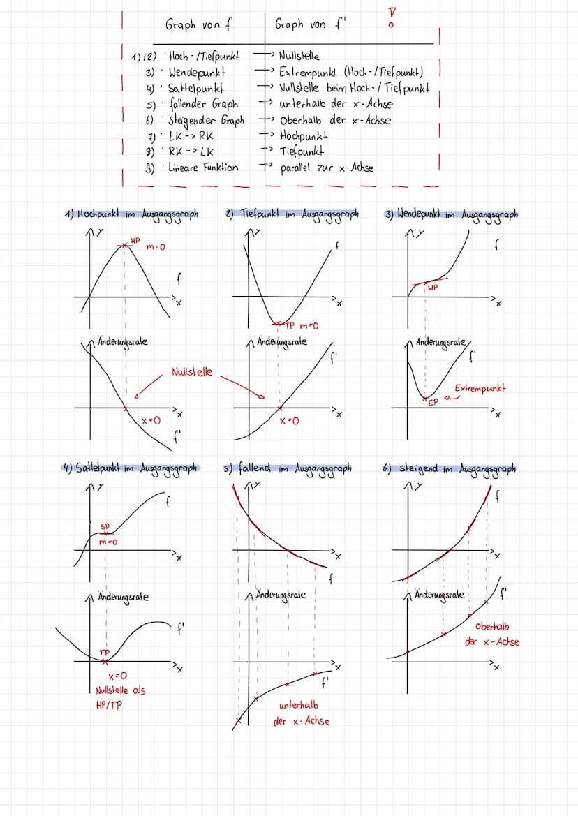Themen
1.1 Steigung eines Funktionsgraphen in einem Punkt
1.2 Grafisches Differenzieren
1.3 Durchschnittliche Änderungsrate
1.4 Lokale Änder