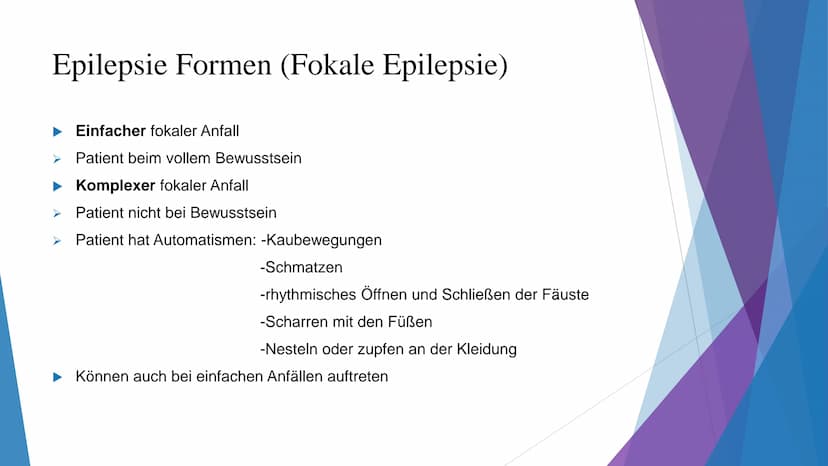 MAT
AN
Epilepsie
W Gliederung
Was ist Epilepsie?
Definition
Formen
Unterschiede im Hirn
Epileptischer Anfall
Erste Hilfe
Ursachen
Risikofakt