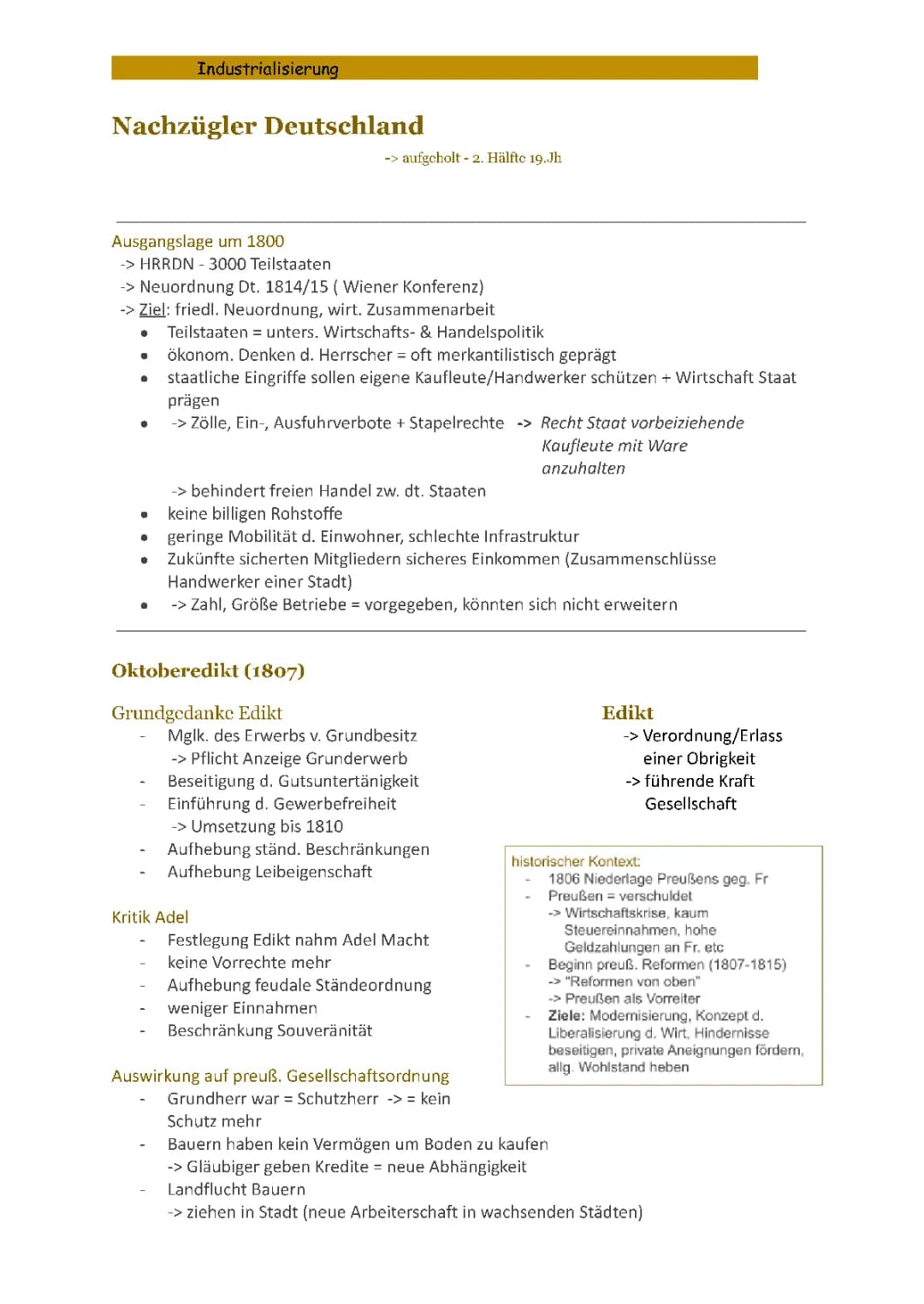 Industrialisierung Deutschland 