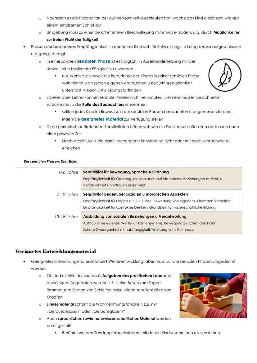 Montessori-Pädagogik: Pädagogik vom Kinde aus
studierte Naturwissenschaften u Medizin u war die erste Ärztin Italiens
interessierte sich in 