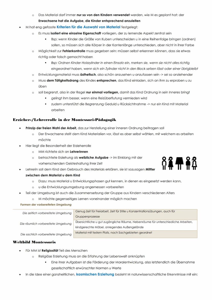 Montessori-Pädagogik: Pädagogik vom Kinde aus
studierte Naturwissenschaften u Medizin u war die erste Ärztin Italiens
interessierte sich in 