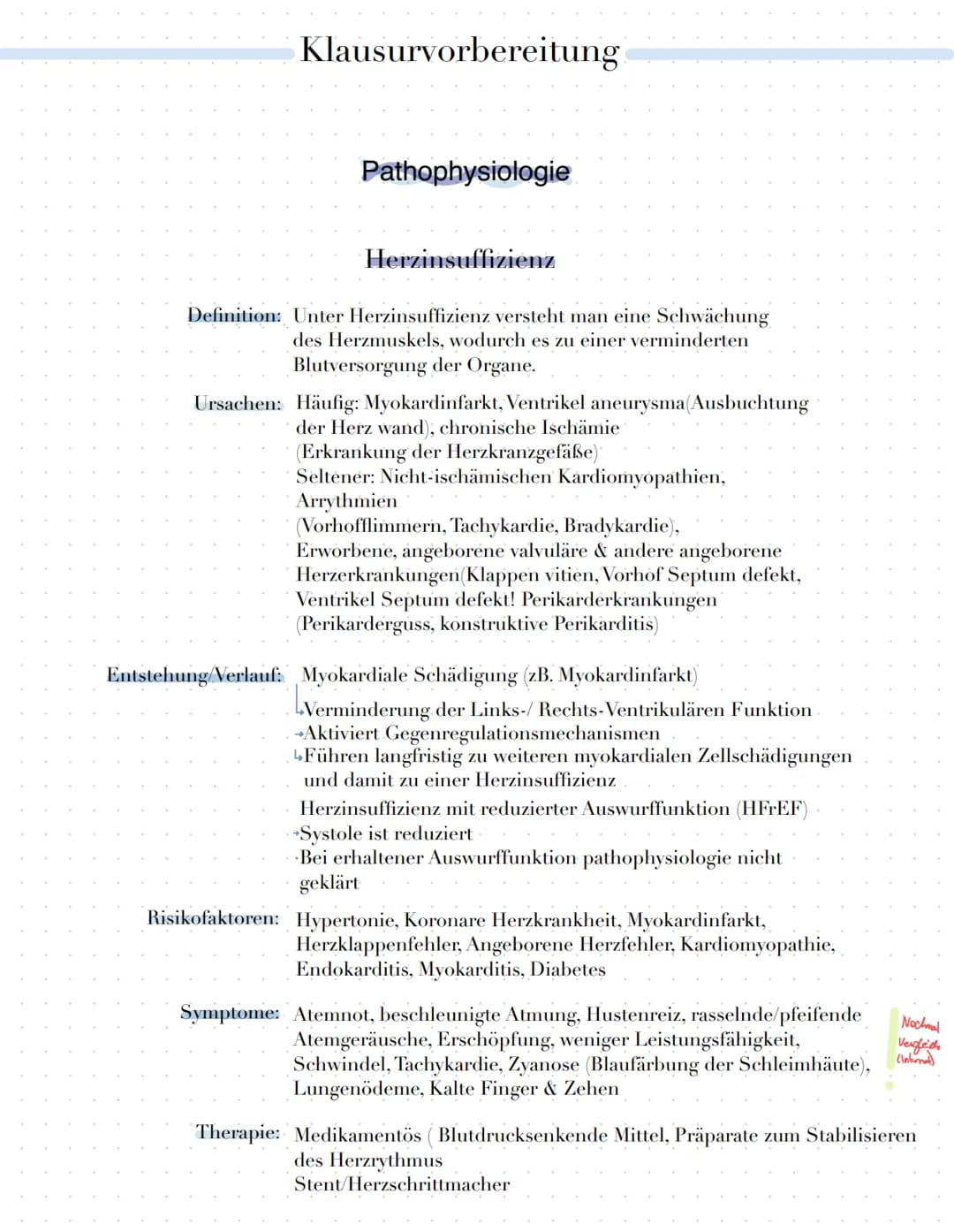 Klausurvorbereitung
Themenübersicht
•Herz-Kreislauf-System
Herzschlag
Herzerregungsweiterleitug
• EKG Kurve physiologisch und Pathologisch
A