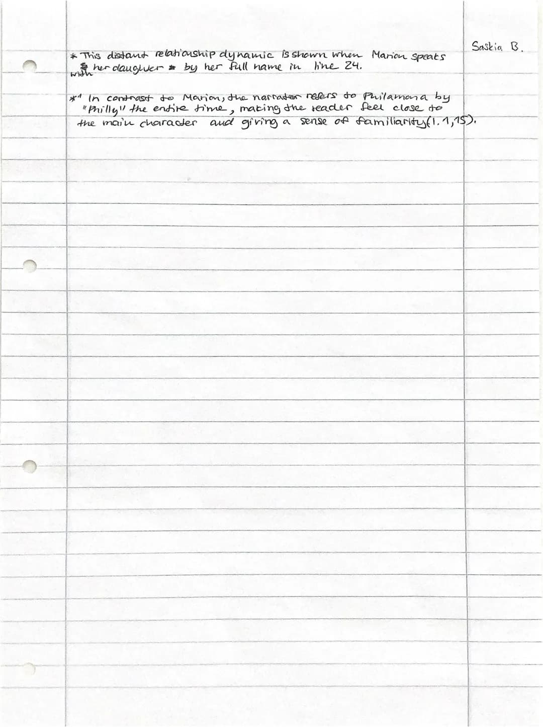 2021/22 11/II
En increased level
name: Saskia B.
Topic: Working on a literary text
Date: 5th May, 2022
Working time: 90 minutes
Electronic a
