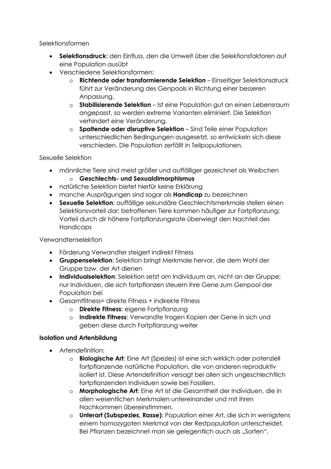 Biologie Zusammenfassung - Evolution
Definition: Der gemeinsame Ursprung aller Lebewesen, ihre Verwandtschaft und
Veränderlichkeit sind Grun