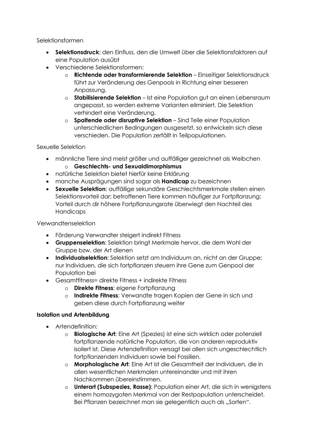 Biologie Zusammenfassung - Evolution
Definition: Der gemeinsame Ursprung aller Lebewesen, ihre Verwandtschaft und
Veränderlichkeit sind Grun