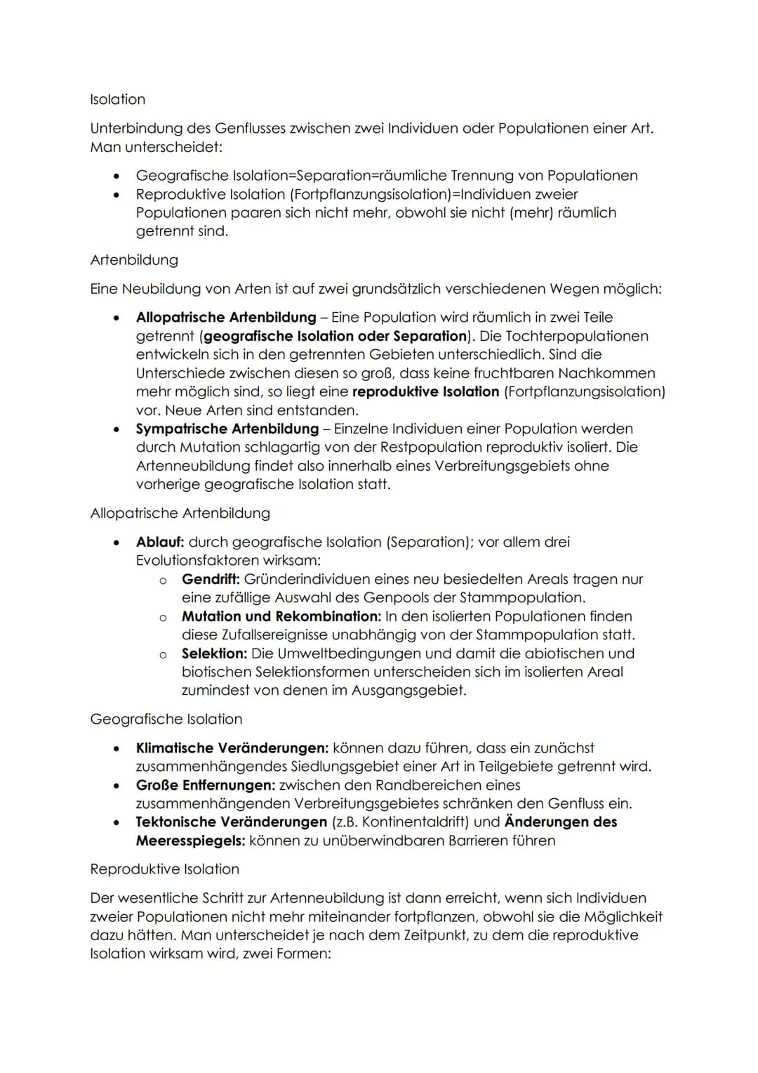 Biologie Zusammenfassung - Evolution
Definition: Der gemeinsame Ursprung aller Lebewesen, ihre Verwandtschaft und
Veränderlichkeit sind Grun