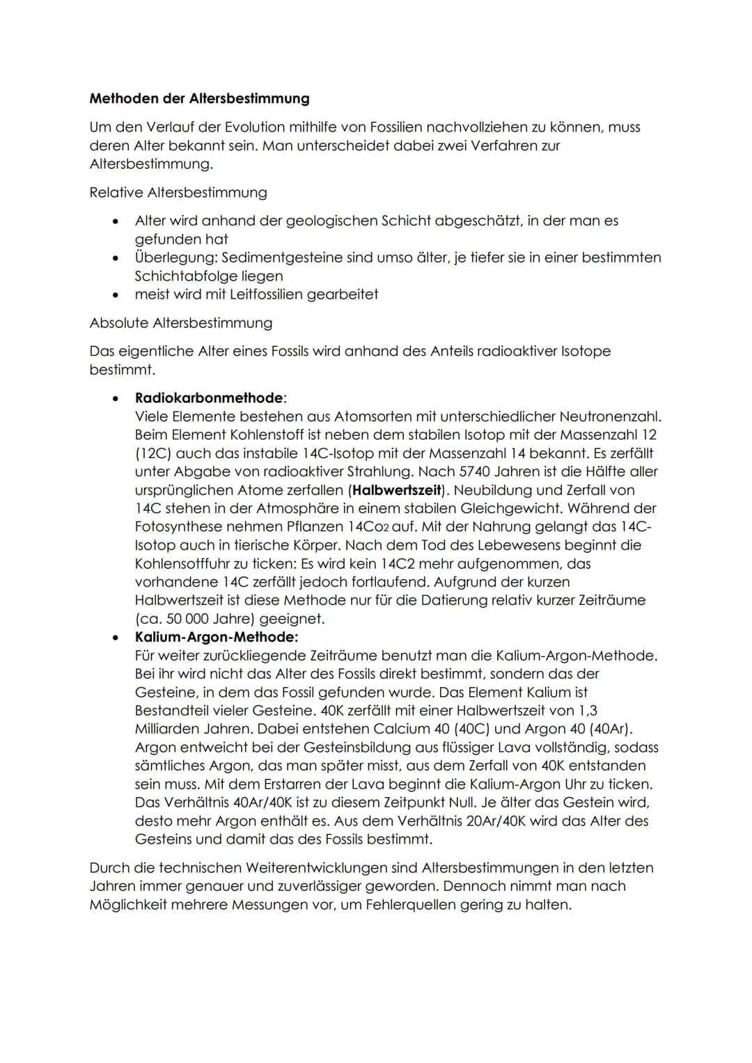 Biologie Zusammenfassung - Evolution
Definition: Der gemeinsame Ursprung aller Lebewesen, ihre Verwandtschaft und
Veränderlichkeit sind Grun