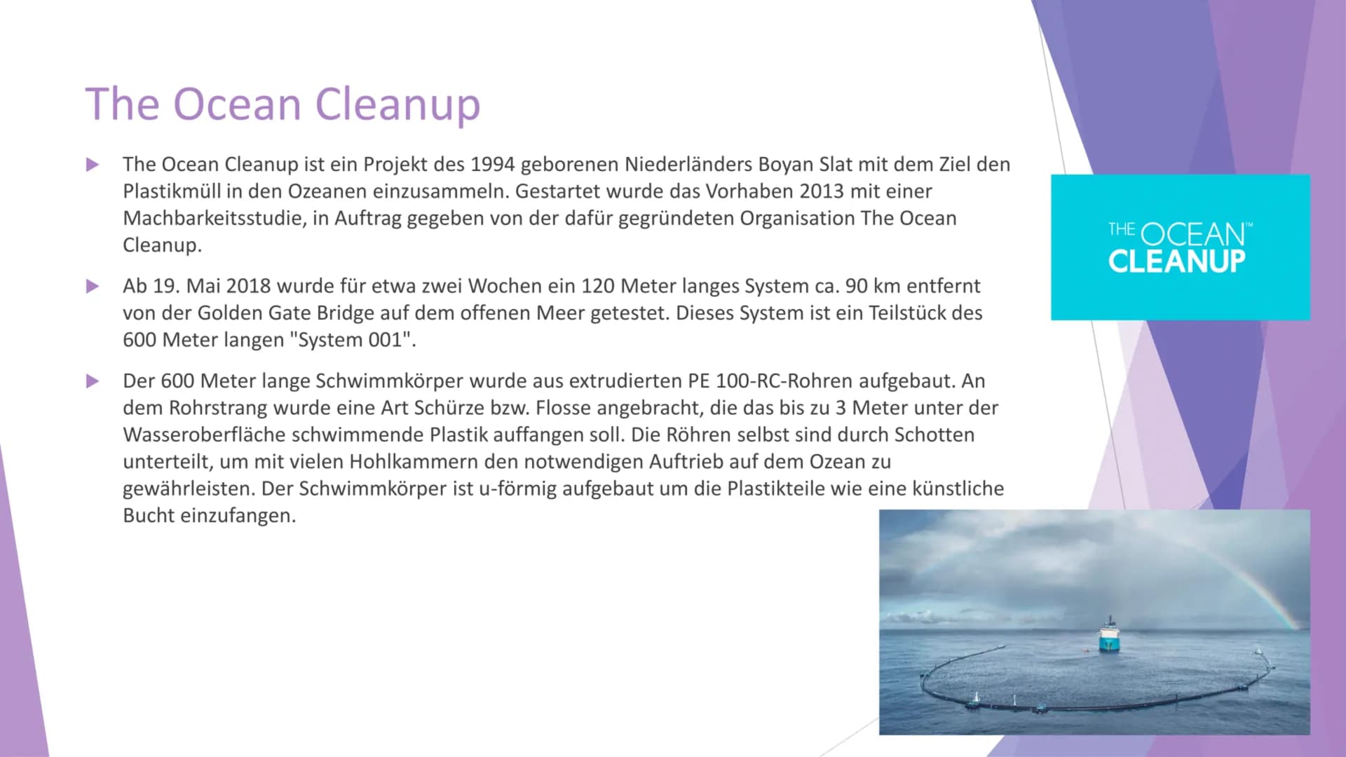 Nachhaltigkeit und
Plastikmüll
Präsentation von Inhaltsübersicht
Allgemeine Informationen über Plastikmüll
Wie gelangt der Müll in die Meere