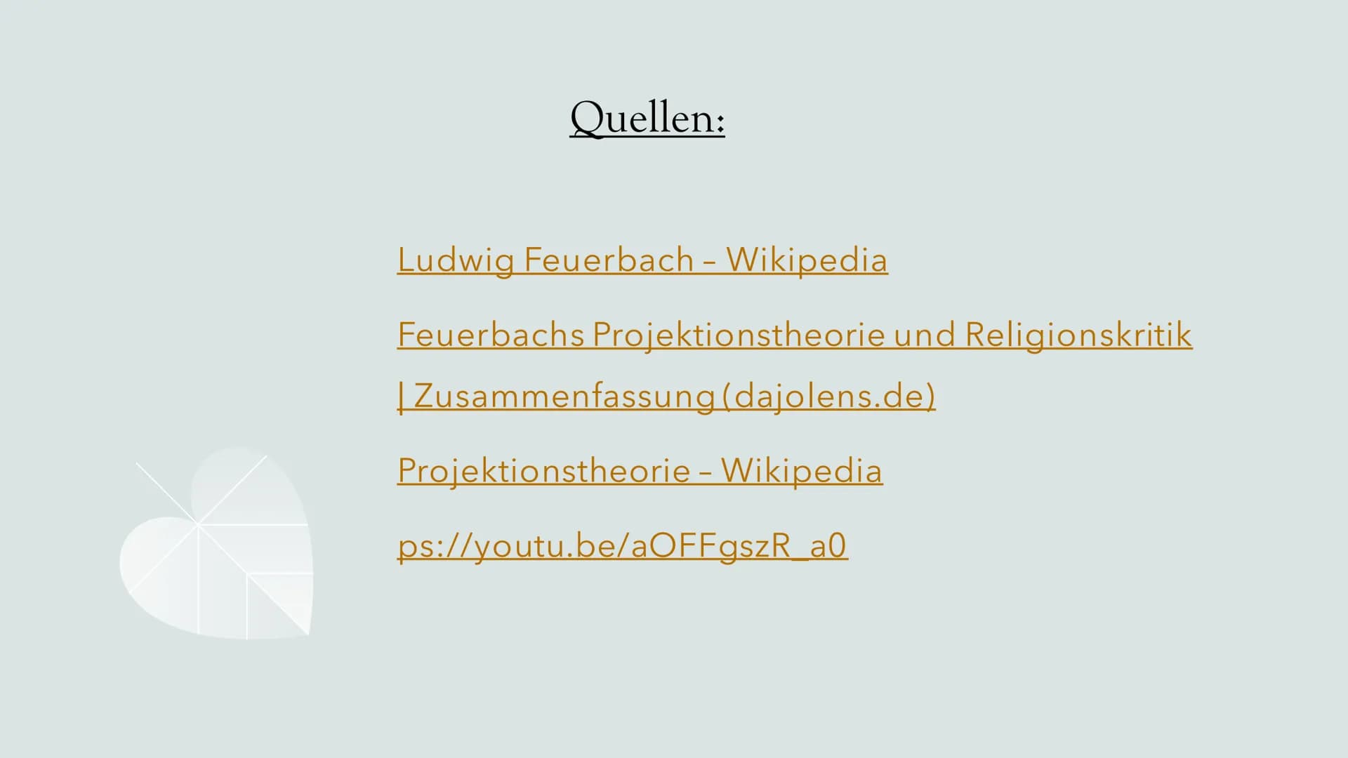 Feuerbachs
Projektionstheorie
und Religionskritik
(1804-1872), deutscher
Philosoph Biografie
Inhaltsverzeichnis
Die
Projektionsthese
Feuerba