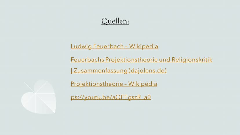 Feuerbachs
Projektionstheorie
und Religionskritik
(1804-1872), deutscher
Philosoph Biografie
Inhaltsverzeichnis
Die
Projektionsthese
Feuerba