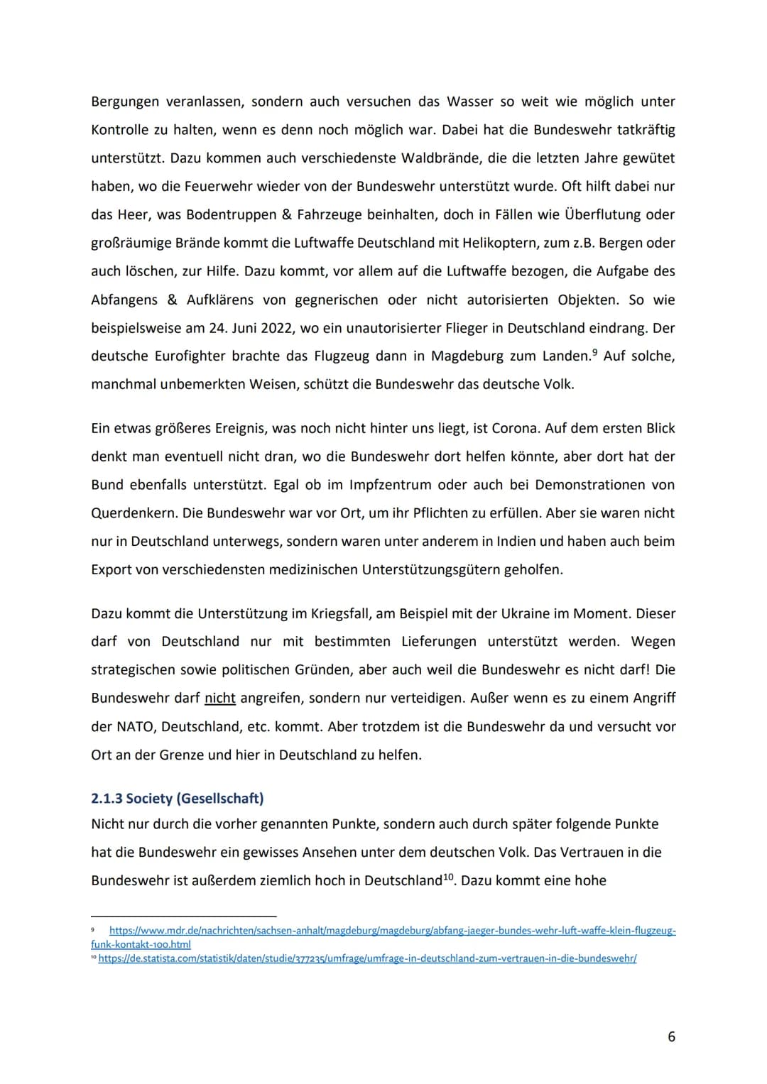 Wirtschaftspraktikumsbericht
von der
1
BUNDESWEHR
Leitfrage:
Sollte heutzutage noch vom Staat in die Bundeswehr
investiert werden?
Von Svea 