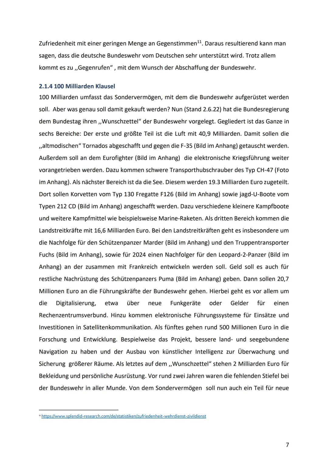 Wirtschaftspraktikumsbericht
von der
1
BUNDESWEHR
Leitfrage:
Sollte heutzutage noch vom Staat in die Bundeswehr
investiert werden?
Von Svea 