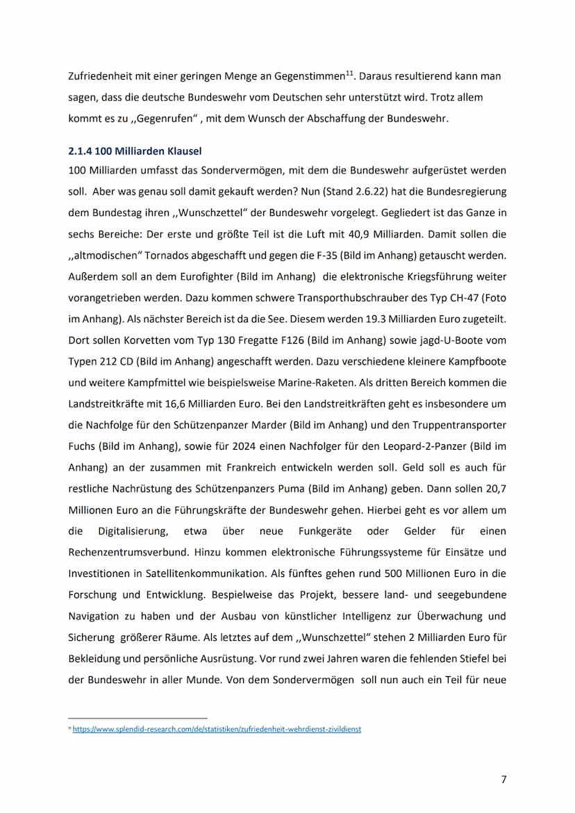 Wirtschaftspraktikumsbericht
von der
1
BUNDESWEHR
Leitfrage:
Sollte heutzutage noch vom Staat in die Bundeswehr
investiert werden?
Von Svea 