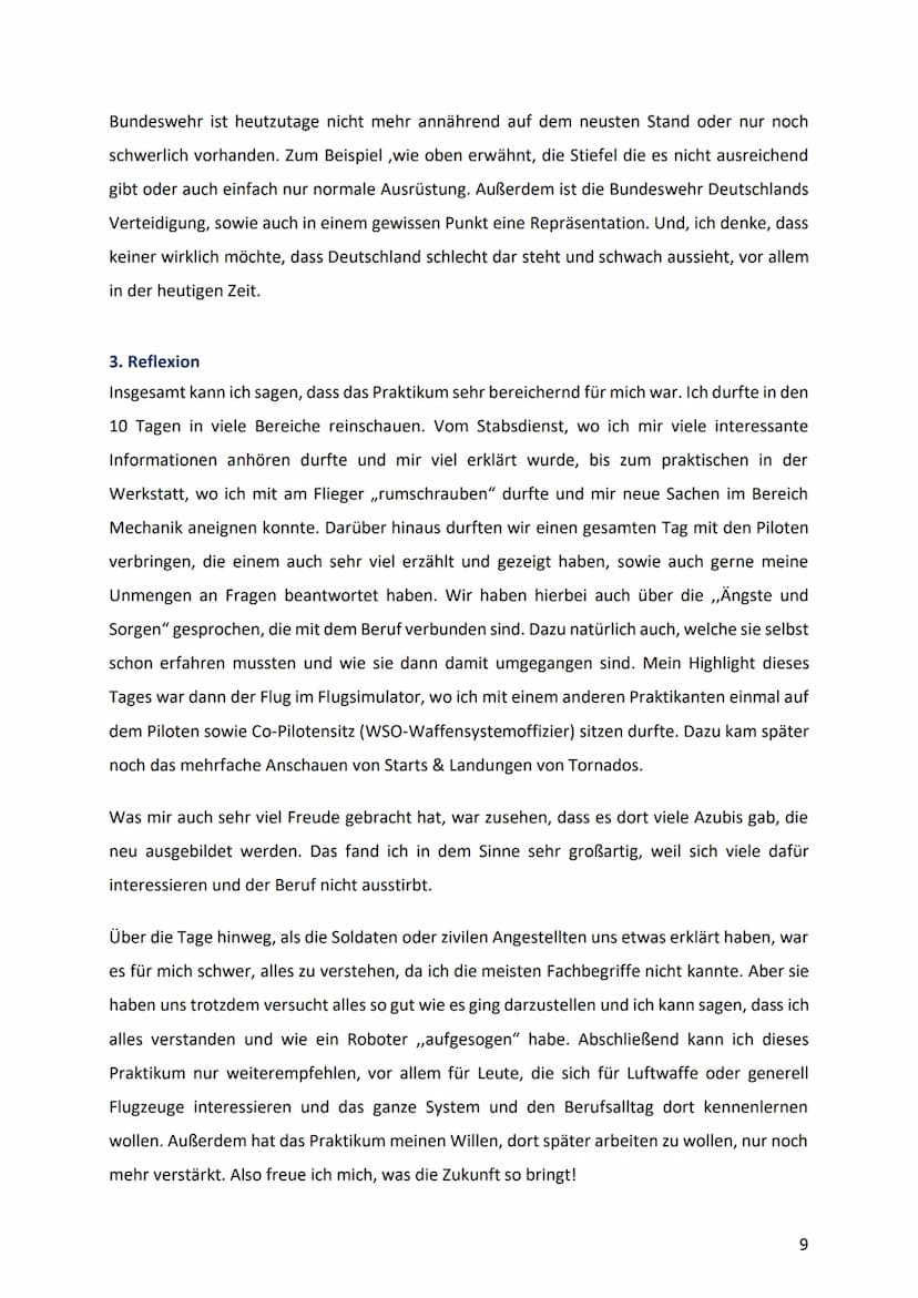 Wirtschaftspraktikumsbericht
von der
1
BUNDESWEHR
Leitfrage:
Sollte heutzutage noch vom Staat in die Bundeswehr
investiert werden?
Von Svea 