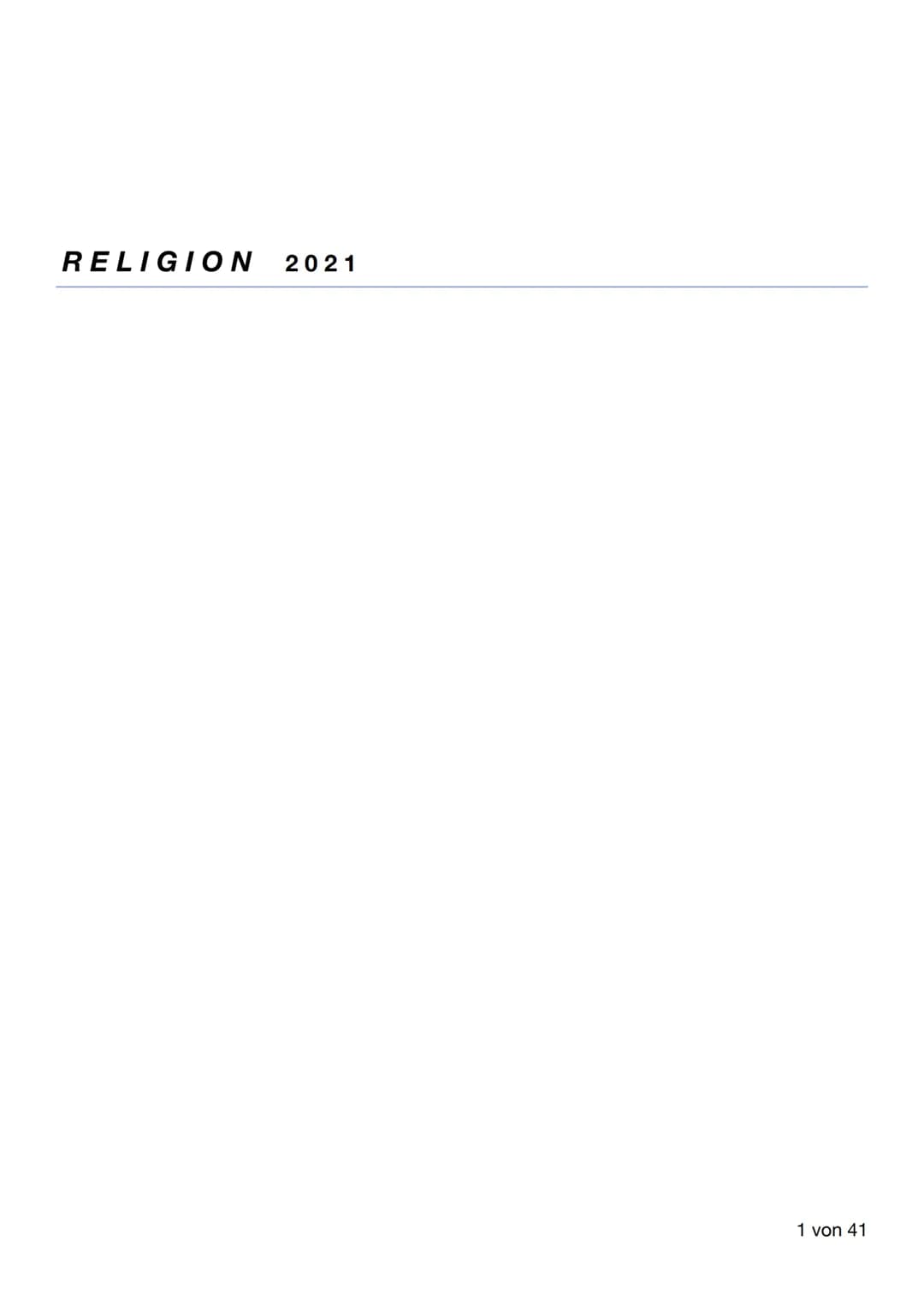 RELIGION
2021
1 von 41 Q1: Jesus
JESUS CHRISTUS +
VERKÜNDIGUNG REICH GOTTES
Leben Jesu:
Jesus = griechische Form des hebräischen Jehoshua (,
