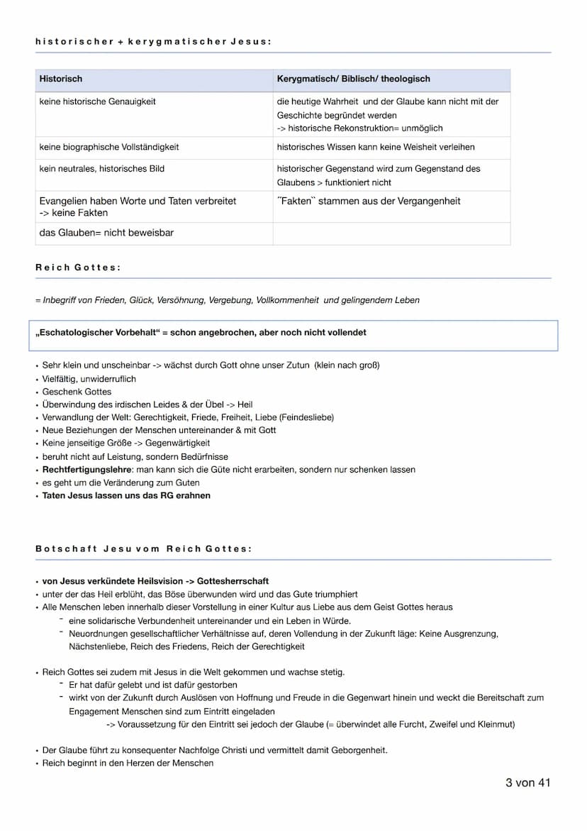 RELIGION
2021
1 von 41 Q1: Jesus
JESUS CHRISTUS +
VERKÜNDIGUNG REICH GOTTES
Leben Jesu:
Jesus = griechische Form des hebräischen Jehoshua (,