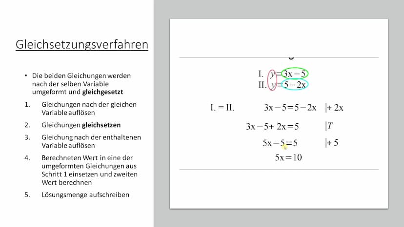 LGS/ Gauß
Verfahren Inhaltsverzeichnis
●
Fachbegriffe
Lineare Gleichungssysteme
●
Einsetzungsverfahren
Gleichsetzungsverfahren
Additionsverf